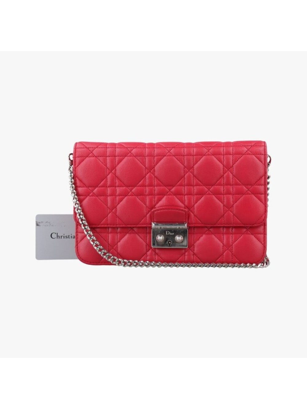 Dior Cannage New Rock Red Lambskin